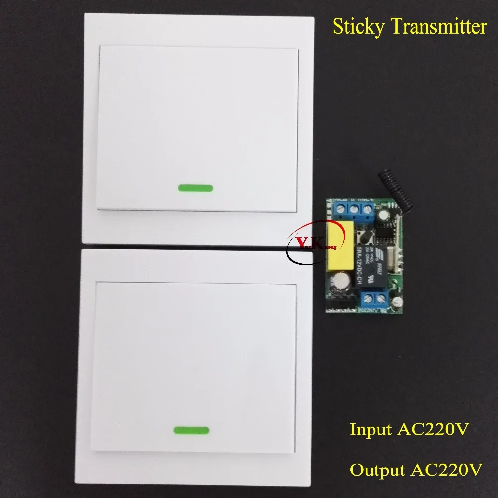 Stairway Remote Control Switch AC 220V Lamp Light LED Bulb Wireless Switch Corridor Room Home Remote