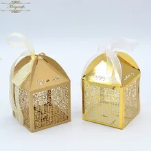 50 шт./лот Happy Eid Mubarak на заказ деликатная лазерная резка Fvor Подарочная коробка для Рамадана фестиваль