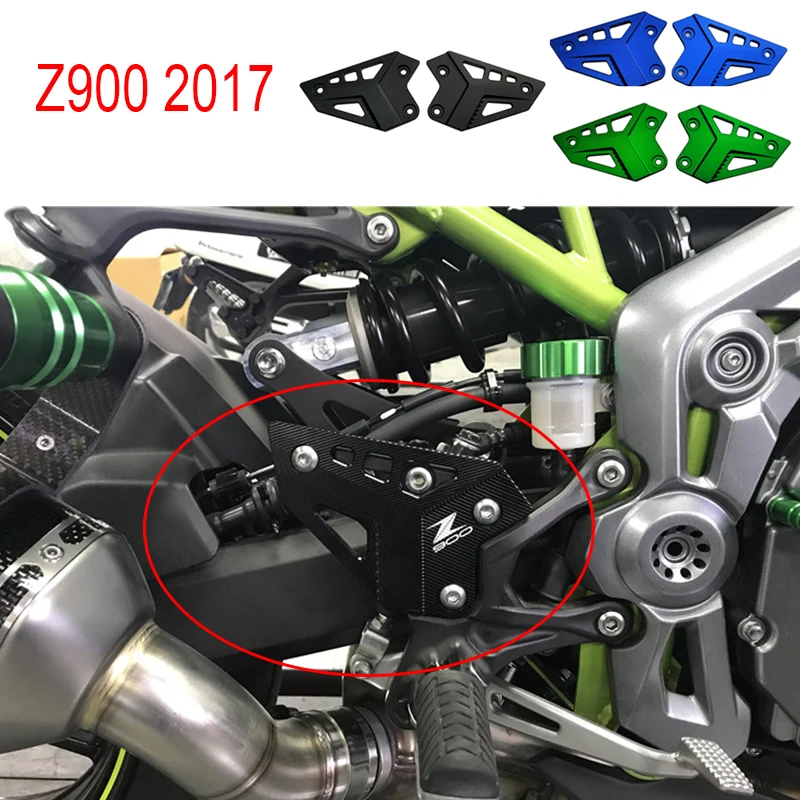 

For Kawasaki Z900 2017 Foot Peg Heel Protection Protective Film Mount Heel Guard Protector Motorcycle Accessories