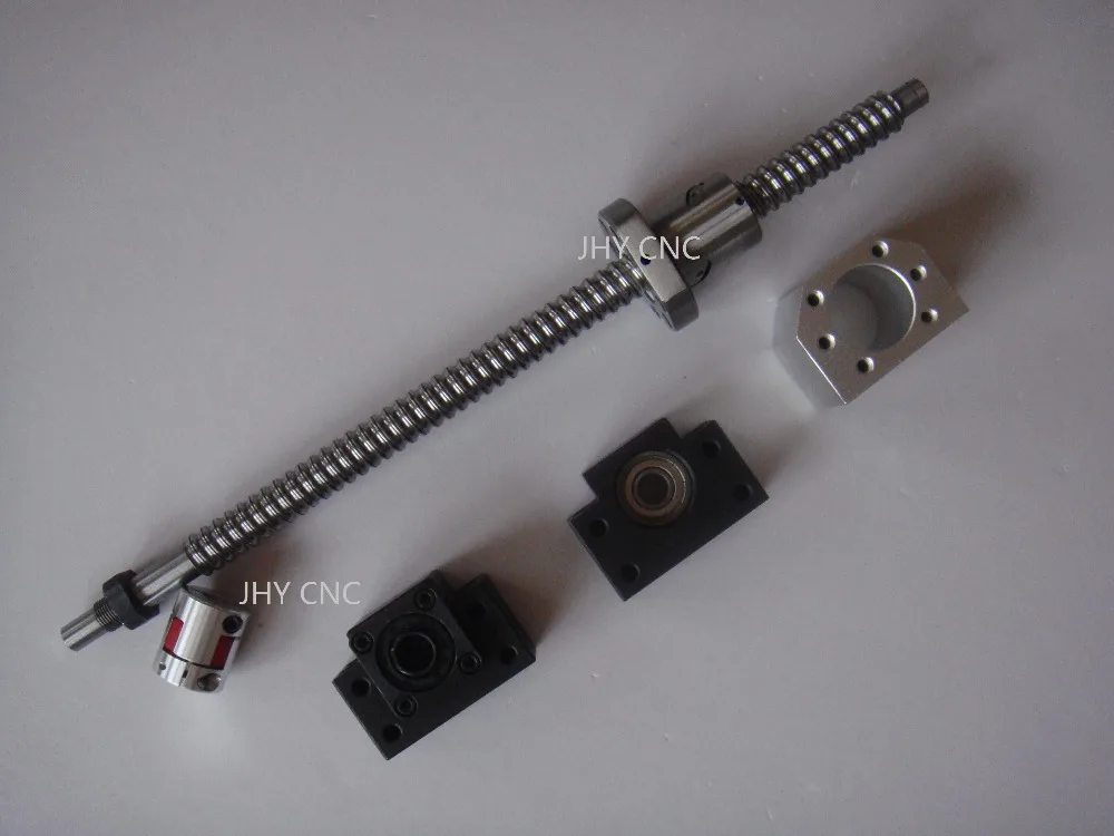 

1 antibacklash ball screw 1605 -L1050mm-C7+BK/BF12 + 1pc 6.35mm*10mm couplings