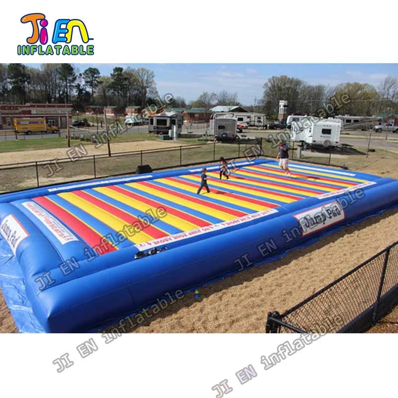 free door shipping giant inflatable jump mattress, colorful air jump
