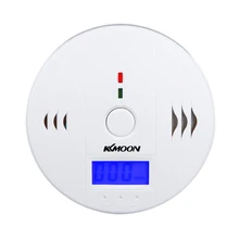Охранная сигнализация ЖК-дисплей CO датчик угарного газа монитор сигнализация детектор белый