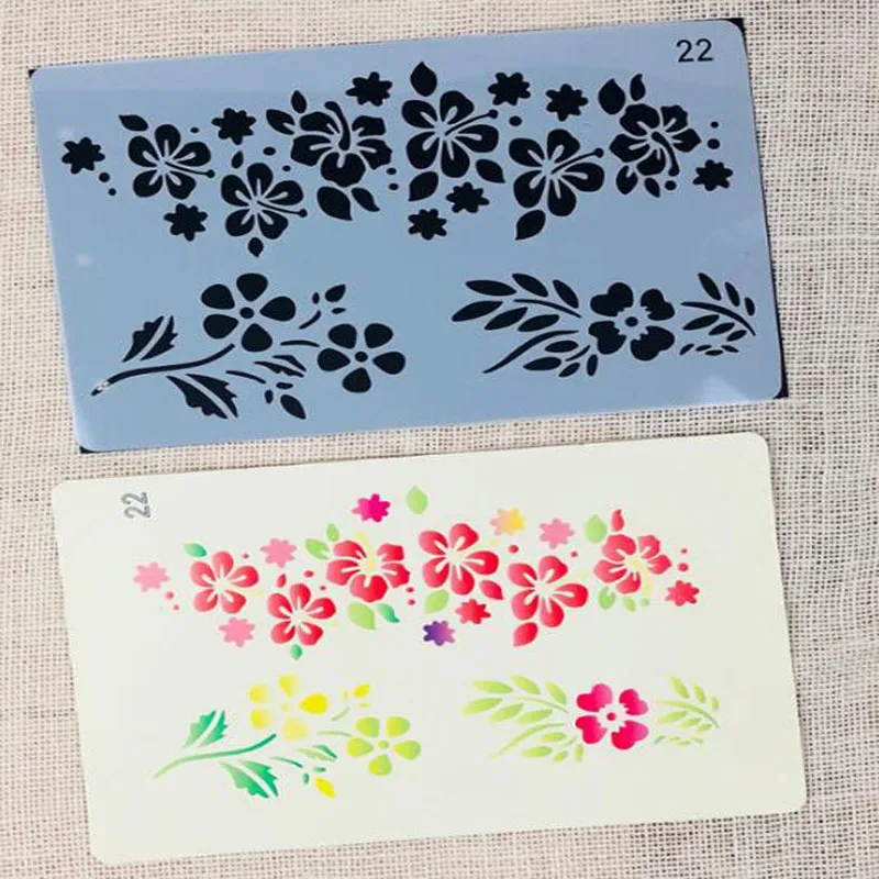 

Children'S Template Ruler Stationery Lace Ruler Children'S Graffiti Template Ruler Plant Openwork Drawing Template Ruler