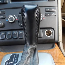 Кожаная крышка переключения передач для Volvo XC90 аксессуары 2006 2007 2008 2009 2010 2011 2012 2013