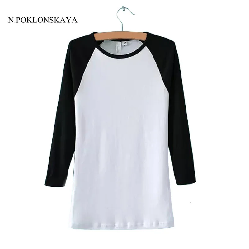 كلاسيكي إمرأة t قميص راجلان كم طويل المرقعة المحملة camisetas femininas روبا موهير قمم الفتيات فضفاضة عارضة قميص B9WR كلاسيكي إمرأة t قميص راجلان كم طويل المرقعة المحملة camisetas femininas روبا موهير قمم الفتيات فضفاضة عارضة قميص B9WR