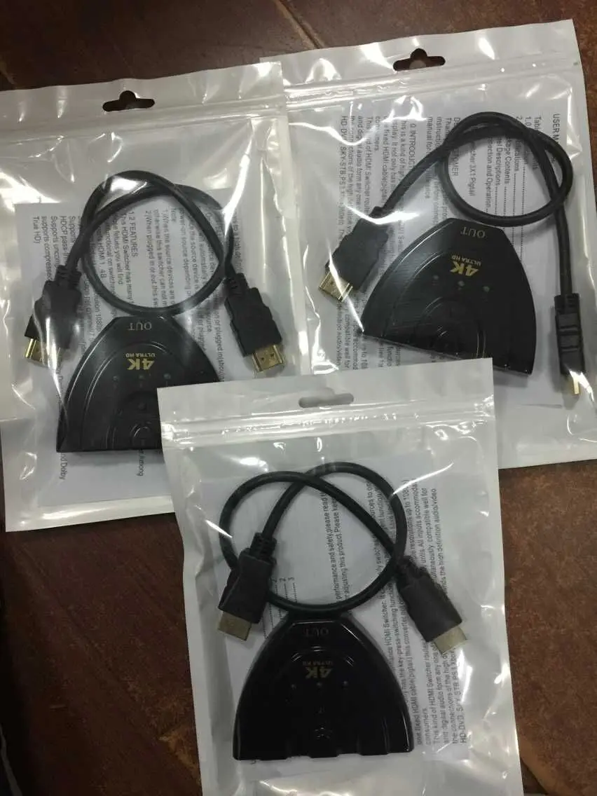 Разветвитель HDMI sp1080P с 3 портами 100 шт./лот * 4K 2K 3D переключатель 3x1 автоматический в