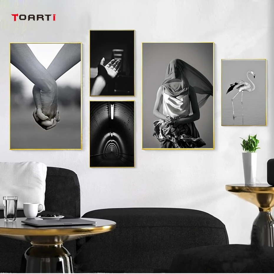 Aesthetical Photography Wall Art Realistic Painting Black&White Picture Vintage Poster Nordic Prints Living Room Home Decoration (4)