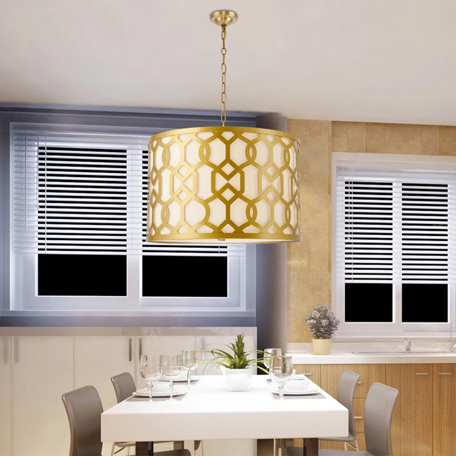 

led e27 American Iron Fabric LED Lamp LED Light.Pendant Lights.Pendant Lamp.Pendant light For Dinning Room Foyer Bedroom