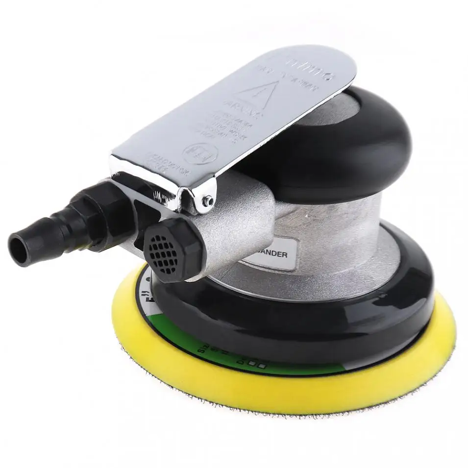 

Pneumatic Tool Polishing Machine 5 Inch Round Sander Sandpaper Random Orbital Grinder Industrial Grade