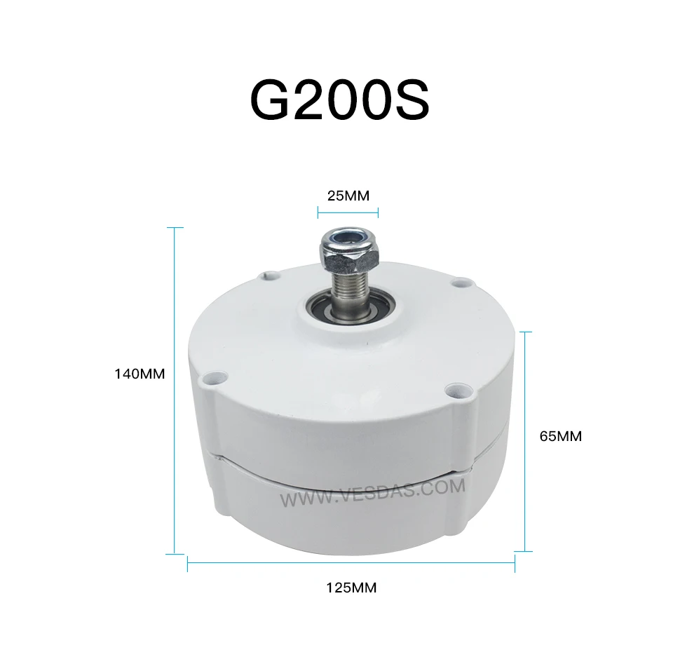 Vesdas 200 Вт 600r/m 12В или 24В постоянный магнит генератор переменного тока Генератор ветровой турбины генератор DIY Генератор переменного тока