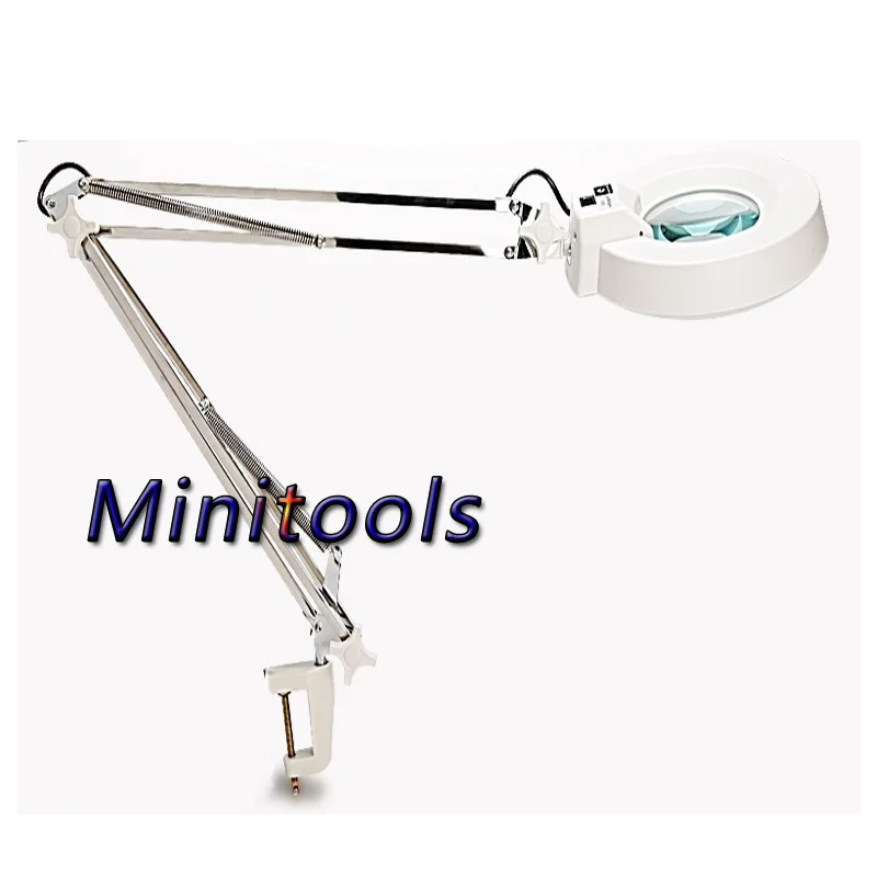 

Desktop clip 30 LED Lights 10X 15X 20X magnifying glass table magnifier for reading repairing and inspection