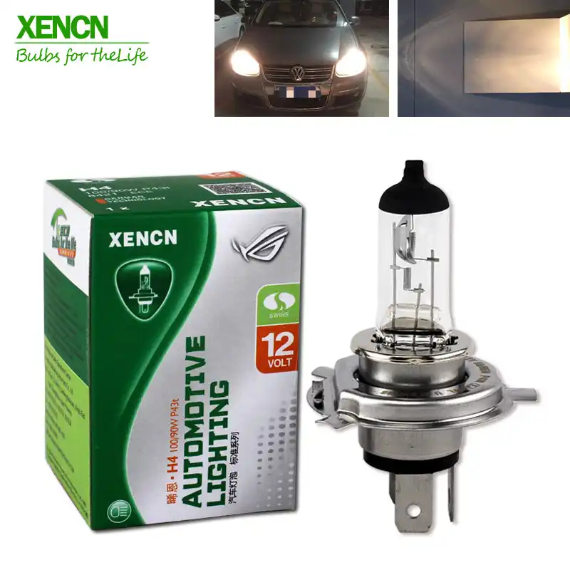 XENCN H4 P43t 12V 130/100W 3200 к прозрачные серии внедорожный Стандартный автомобилей головной светильник галогенные лампы авто лампы, Бесплатная доставка, комплект одежды из 2 предметов - изображение