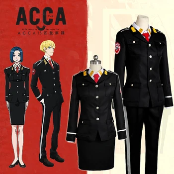 

Anime ACCA 13gu Kansatsuka Center Jean Otus Aroli Male and Female style Work Uniform customize Any size Full set cosplay costume