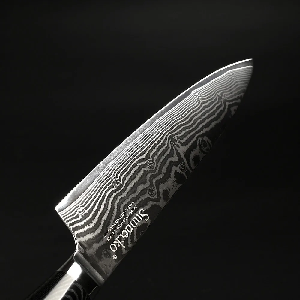 Sunnecko " шеф-повара Ножи японский VG10 73 слоев Дамаск стальная бритва острое лезвие шеф-повара Пособия по кулинарии Кухня ножи рукоять из микарты