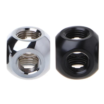 

1 Pc Brass G1/4 Inner Thread 4 Way Water Tube Connector Splitter for PC Water Cooling Hot