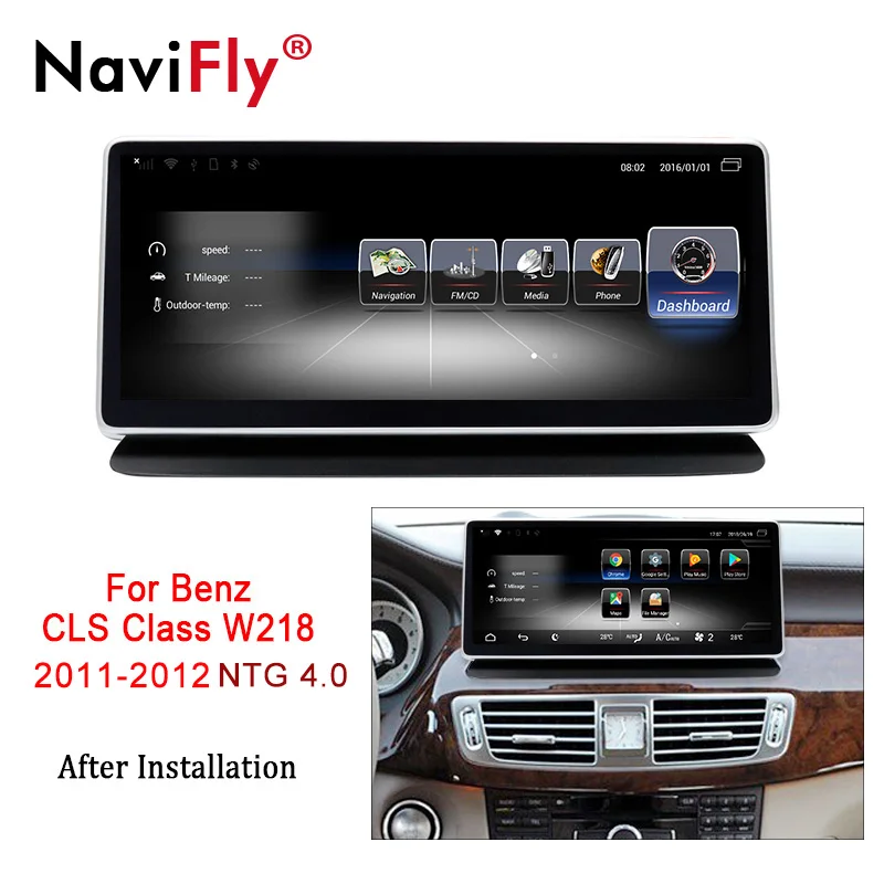 NaviFly 3 ГБ+ 32 ГБ Android 7,1 Автомобильный мультимедийный плеер для Benz CLS Class W218 2011 до 2013 поддержка 4G sim-карты wifi BT 10,25 дюймов