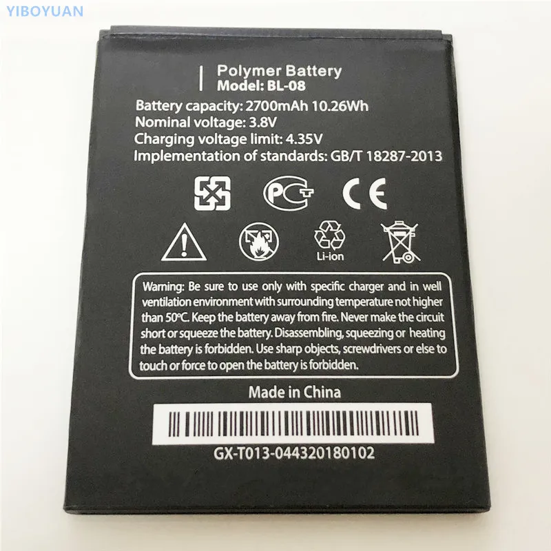 

3.8V 2700mAh BL-08 For THL 2015 2015A Battery