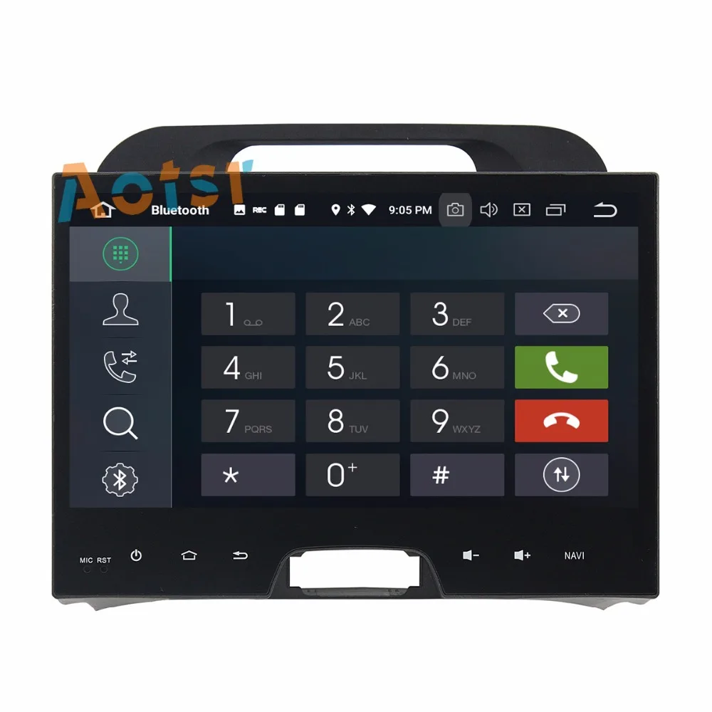 Top IPS Screen Android 8.0 4+32G Car multimedia dvd player head unit For KIA Sportage 2013 2014 2015 GPS Navigation radio autostereo 4