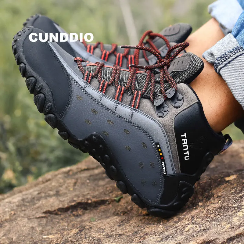 

shoes man outdoor casual boots men Genuine Leather wedges sneakers men Desert warrior botas tacticas zapatillas hombre Anti-slip