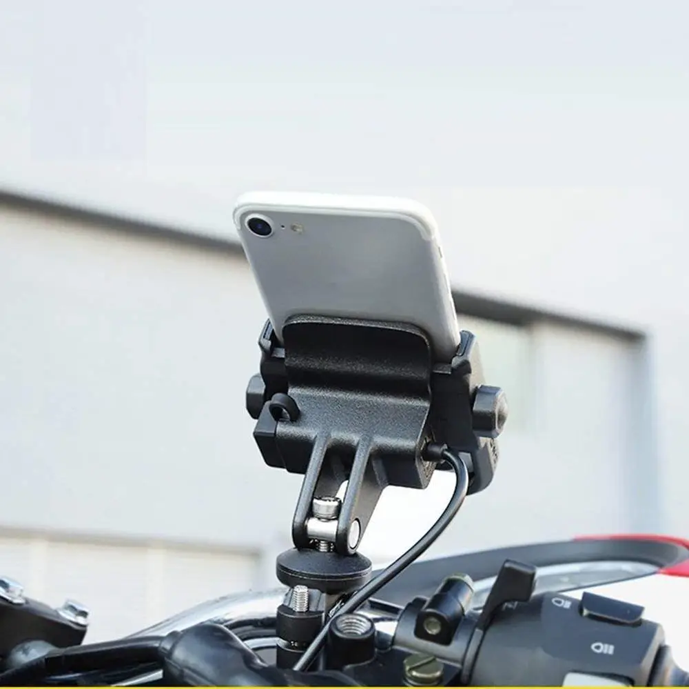 360 degree Adjustable Universal Bike Aluminum Alloy Motorcycle Motorbike Handlebar Phone Holder Stand Mount For Phone