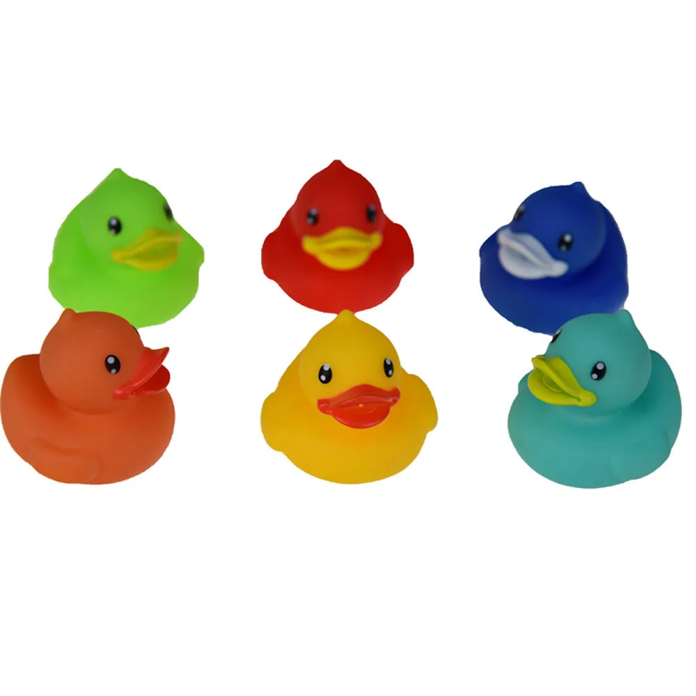 One Dozen 6pcs Rubber Animals With Sound Baby Shower Party Favors Toy