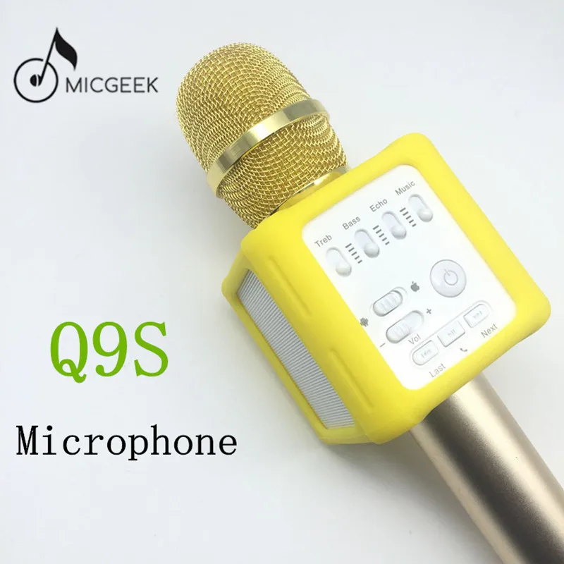 

MICGEEK Q9S Microphone KTV Wireless Professional Karaaoke Bluetooth Echo function Speaker For PC iOS Android reducing airflow
