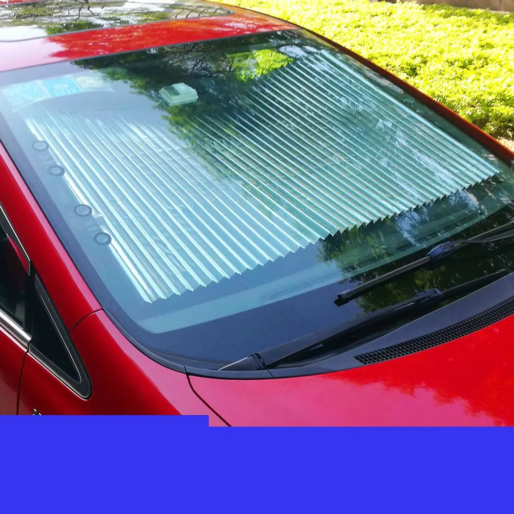 

Retractable Windshield Sunshade More size Automatic Telescopic Car Front Sun Shade Summer Rear Auto Visor Car Prevent heat