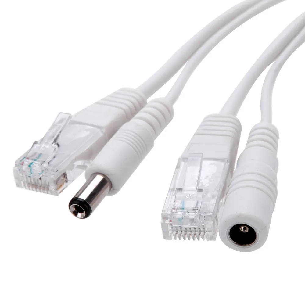 20 шт.(10 пар) кабель адаптер POE RJ45 POE инжектор+ POE сплиттер комплект питания по Ethernet POE камера адаптер 5 в 12 В 24 в 48 в