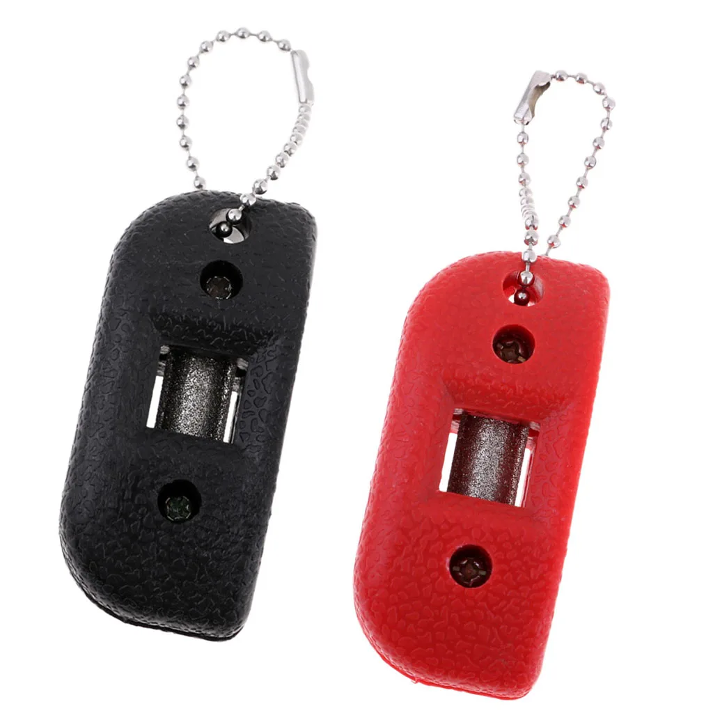 Set of 2 Compact Skate Blade Sharpener with Carry Pouch for Ice Hockey Player/Avid Skater
