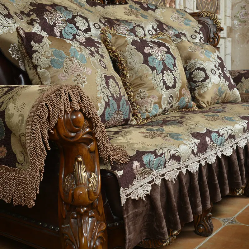 

European and American style new coffee Sofa pillow case cover free shipping