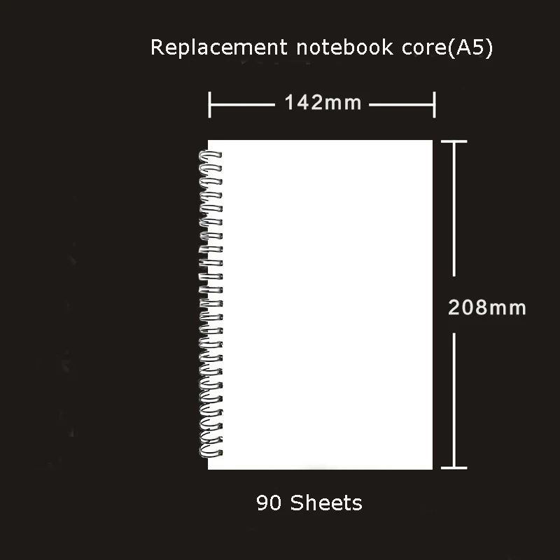 A5 Office Planner Business Notebook School Stationery Supplies Loose-leaf Notebook Agenda Planner Organizer Bullet Journal - Цвет: Blank