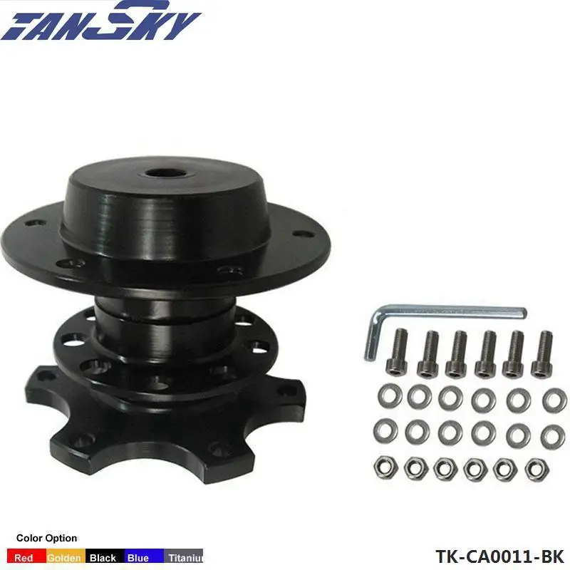 

Quick Release Snap Off Hub Adapter fits Car Sport Steering Wheel For Jeep TK-CA0011-BK