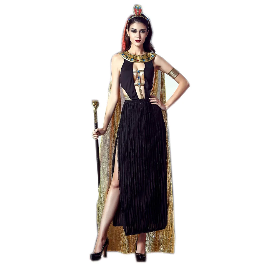 Египетская Клеопатра Фараона Венера сексуальное платье дамы Для женщин костюм Арабская Индии queen принцессы Косплэй для девочек наряд для