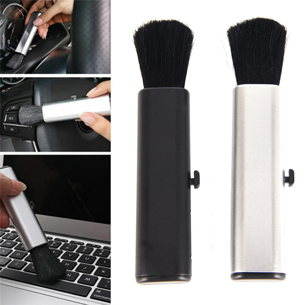 

Car Air Conditioner Outlet Vent Dust Removal Brush Soft Bristle Dashboard Keyboard Cleaning Tools