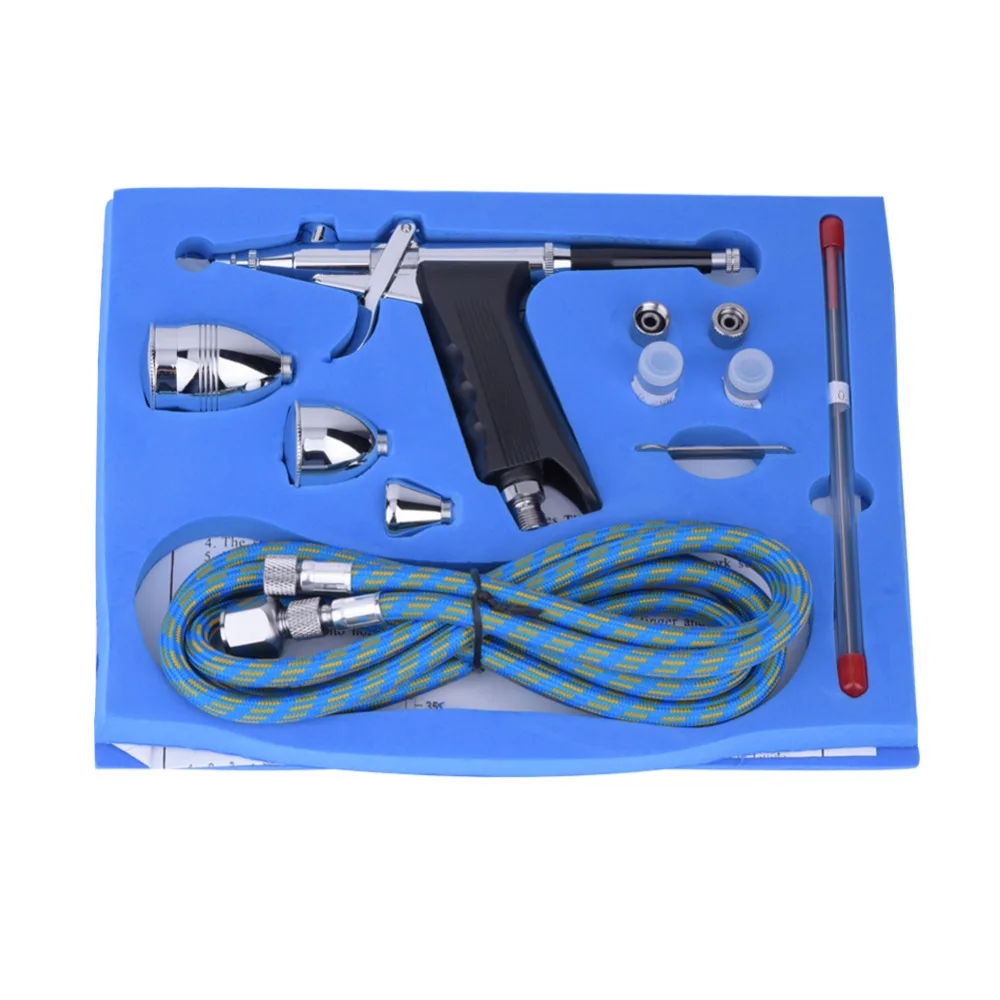 

Multifunction 2&3 Cups Gravity Spray Gun Trigger Airbrush Set for Art Painting Hand Tools Set.