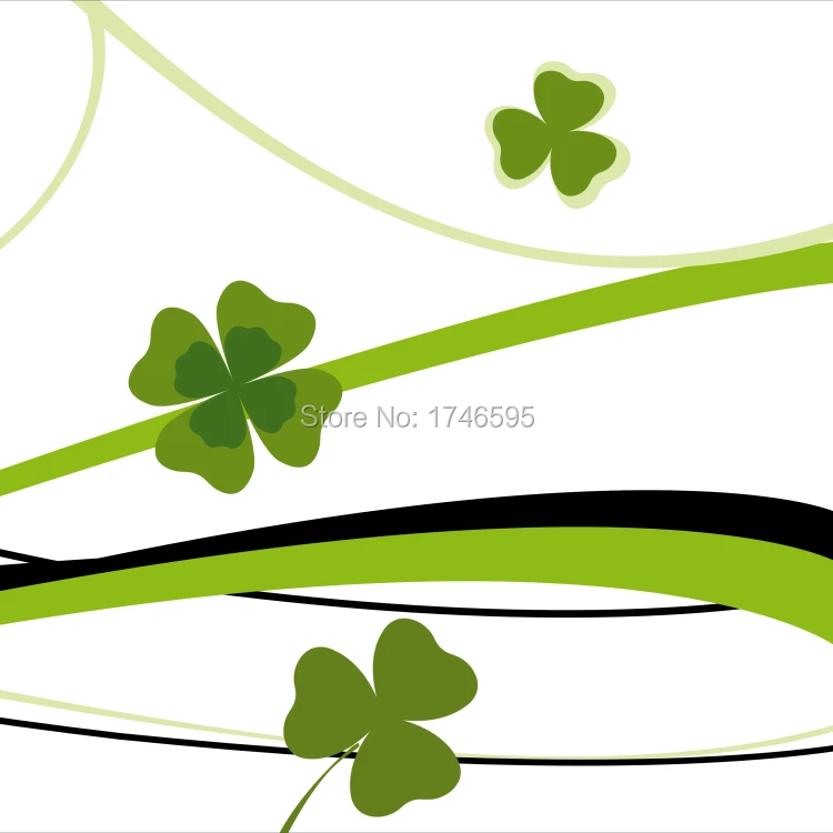 green Four Leaf Clover-3