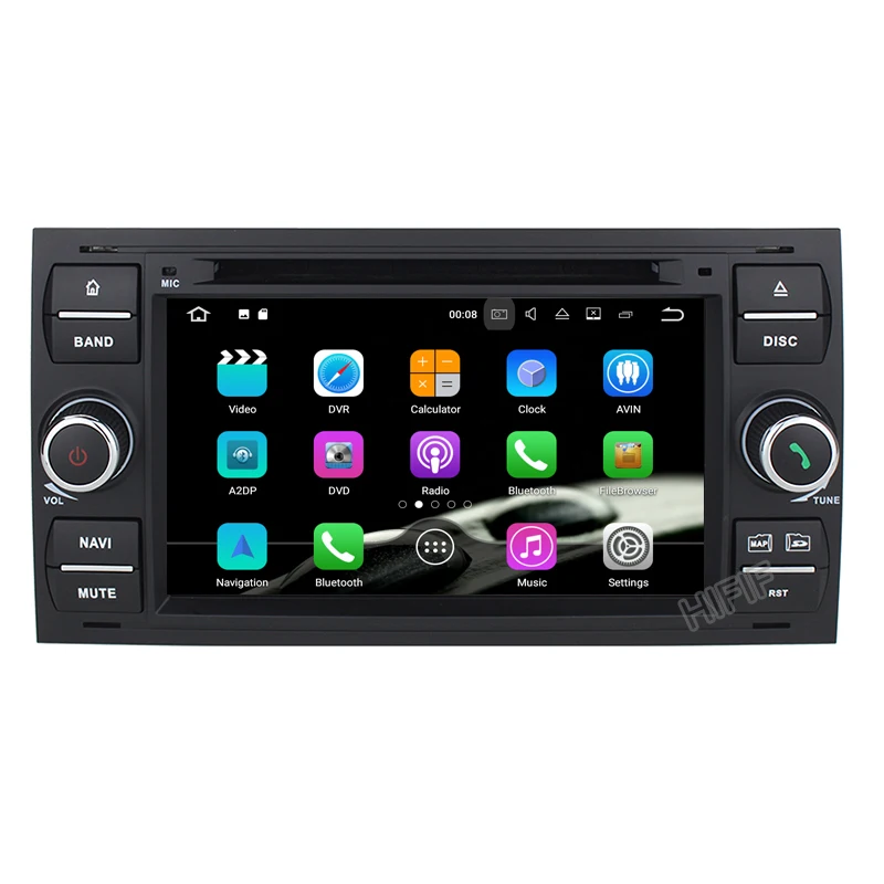 Best Android 8.0 Two Din 7 Inch Car DVD Player For Ford Focus Kuga Transit Bluetooth Radio RDS USB SD Steering wheel control Free Map 2