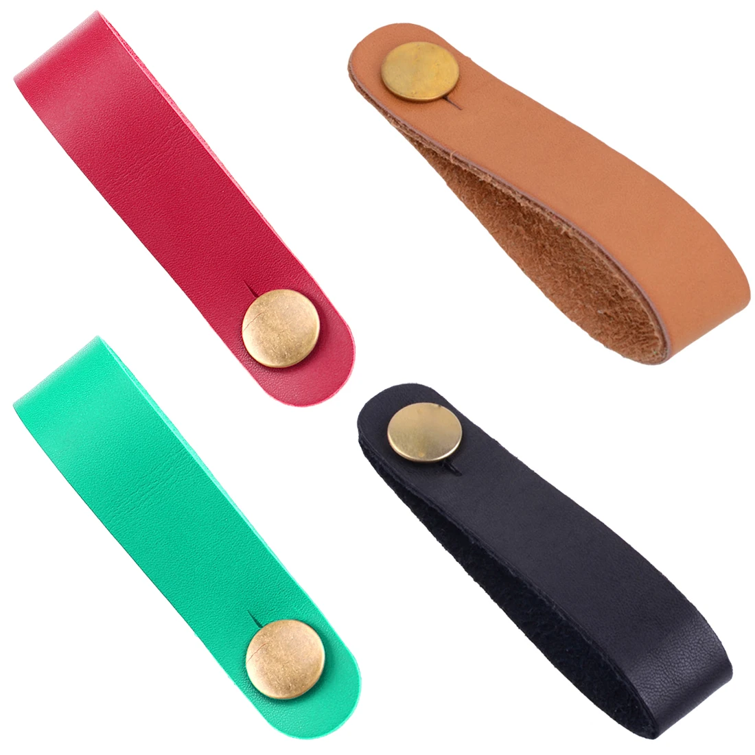 Leather Guitar Strap Holder Button Safe Lock for Acoustic Electric