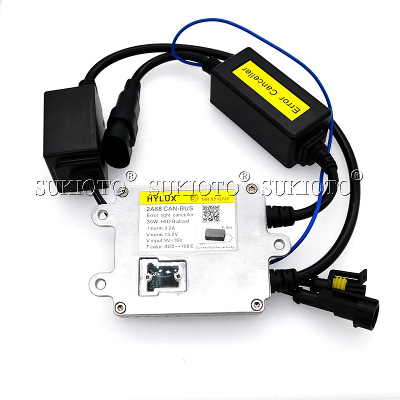 SUKIOTO AC 35W Canbus HID Xenon Kit Yeaky H1 H11 HB3 HB4 D2H H7 Xenon Bulb 4500K 5500K 6500K Hylux 2A88 Canbus HID Ballast Kit (4)