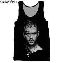 Летний топ жилет для мужчин/женщин хип-хоп Rapper Lil Peep 3D Печать Жилеты Повседневный Harajuku стиль уличная майка для занятий бодибилдингом