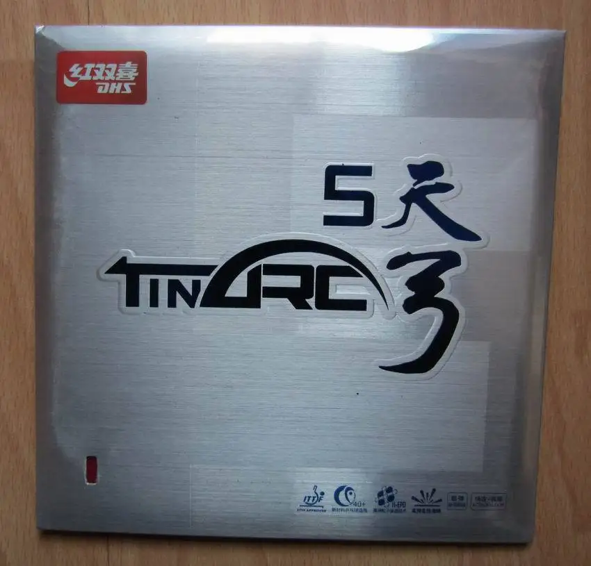 Ракетка для настольного тенниса DHS TinArc5 (Tinarc 5) резина (суперэластичная не липкая) с