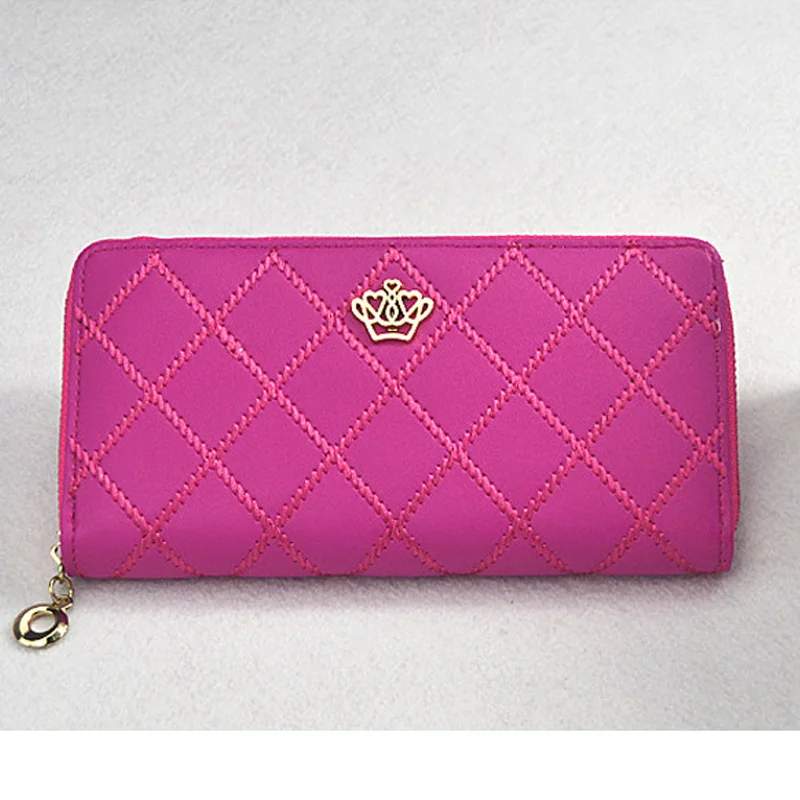 Buy Elegant Long Plaid Womens Wallets and Purses Large