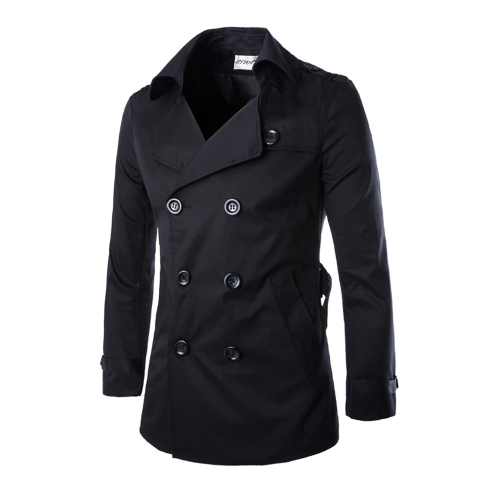 Мужской Длинный плащ, высокое качество, британский тонкий двубортный Европейский Тренч, s куртка, мужское зимнее ветрозащитное пальто