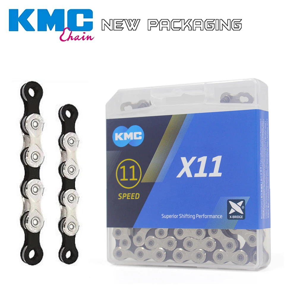KMC X11 X11.93 велосипедная цепь 116L 11 цепь для скоростного велосипеда с оригинальной коробкой и волшебной кнопкой для MTB/Road shimano