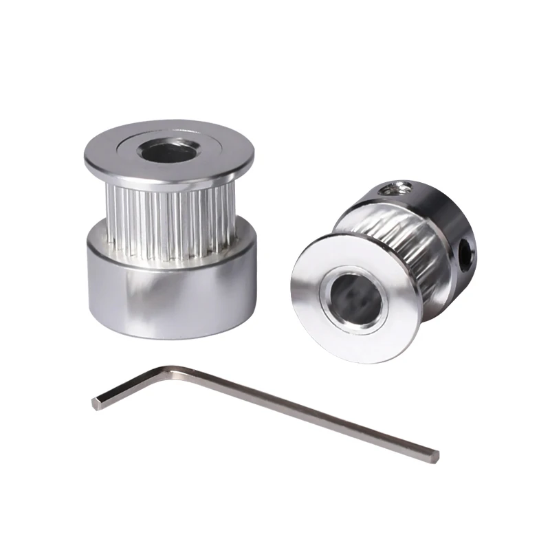 3D Printer Parts GT2 Timing Pulley 20 teeth Bore 5mm Alumium fit for GT2 Timing belt Width 6mm RepRap 3D Printer hp printer printhead