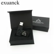 Пользовательский логотип компании, Подарочный флеш-накопитель 32 ГБ 8 ГБ 4 ГБ 16 ГБ флеш-диск Usb 2,0, черные металлические Usb карты памяти(более 30 шт. бесплатный логотип