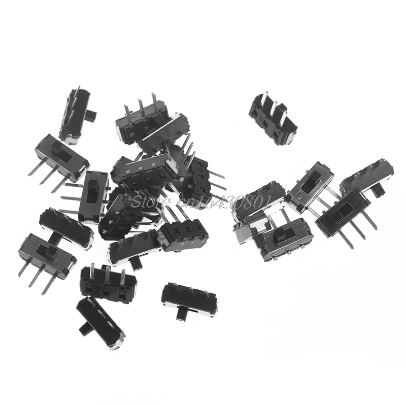 25 шт./компл. горизонтальный скользящий переключатель G2 SPDT 1P2T SMD 3 Pin PCB панель S08