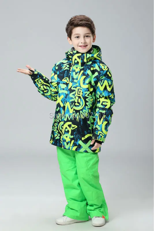 Tuta da sci impermeabile per bambini Doodle verde ragazzi abiti da  snowboard isolati giacche da neve per bambini e pantaloni con bretelle Set  abbigliamento da sci|snowboarding suits|ski suitski jacket pants -  AliExpress