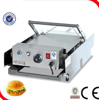 

Free shipping Electric stainless steel bun toaster 220v electric commerical double layer hamburger heating