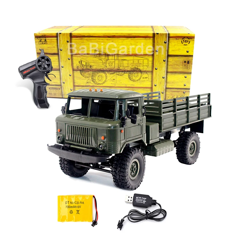 WPL B 24 GAZ 66 1 16 Remote Control Military Truck 4 Wheel Drive Off Road